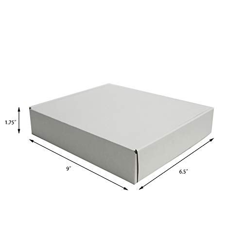zmybcpack 35 Pack 9x6.5x1.75 inch Corrugated Box Mailers- White Cardboard Shipping Box Corrugated Box Mailer Shipping Box For Mailer, Moving and Craft - Image 3