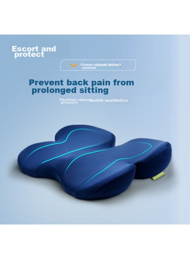 Back2 Cushion, Office Petal Buttocks Cushion, Chair Pad, Memory Foam Lumbar Support, Hemorrhoids Cushion, Summer - Image 1