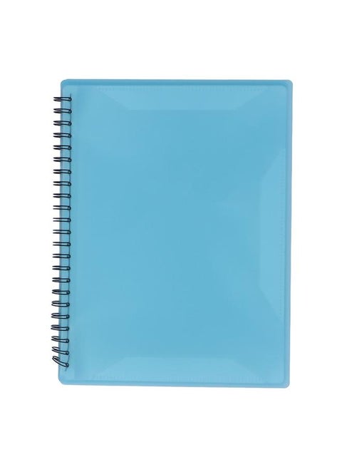 Music Score Folder Sheet Presentation Book Large Capacity PVC for File Home School Office Blue
