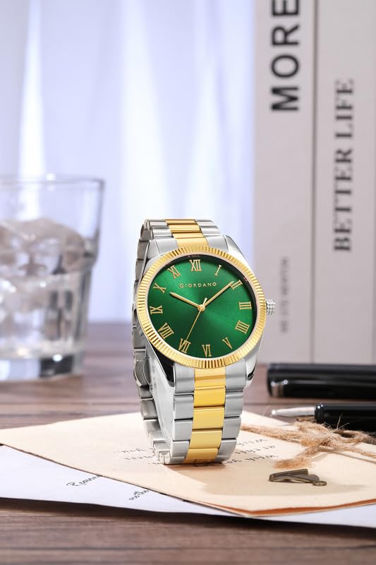Giordano Classic Formal Analog Watch for Men with Stainless Steel Strap and Roman Numeric Indices -GZ-50112 - Image 3
