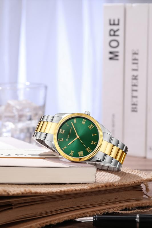 Giordano Classic Formal Analog Watch for Men with Stainless Steel Strap and Roman Numeric Indices -GZ-50112 - Image 4