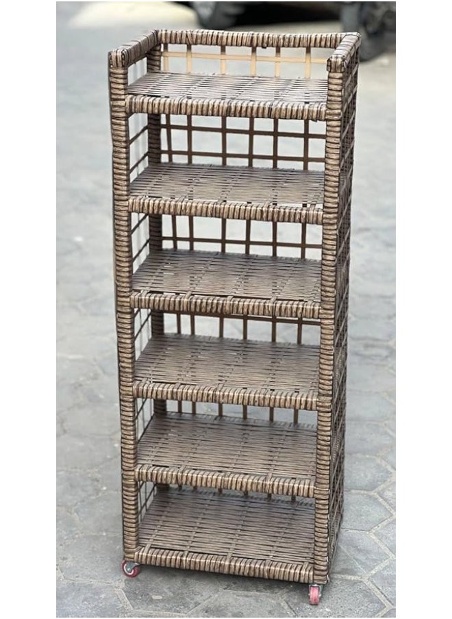 Generic 6-Tier Shoe Rack - Modern Design for Storage and Organization | Chic Shape Fits Any Corner | Excellent Capacity for Shoes or Household Items AR  - Image 4