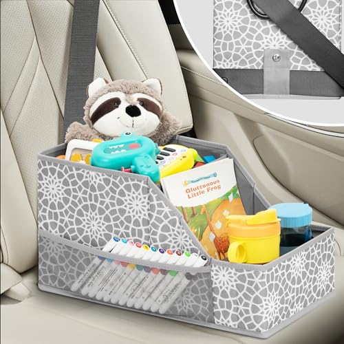 STORAGEIDEAS Car Seat Organizer Backseat Front Seat, Car Organizer With 12 Storage Compartments 2 Cup Holders, Snack Storage For Kids Baby, SUV Truck Van Collapsible Storage Bag For Travel, PT - Image 4