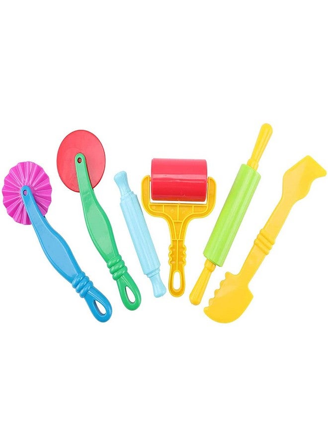 كبير آرت مجموعة أدوات الطين للأطفال من كابير آرت، 6 قطع - متعددة الألوان - Image 1