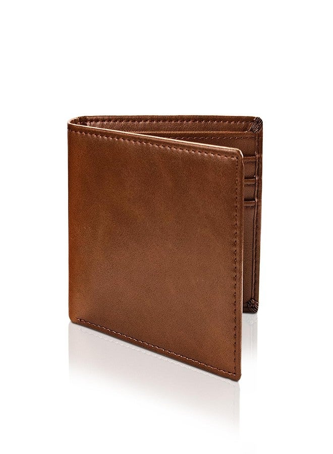 WisePoint Bifold Wallets for Men, RFID Blocking Wallet Thin Wallets for Men Minimalist Wallet, Lightweight Men's Wallet Mens Slim Wallet for Work, Shopping (brown) - Image 1
