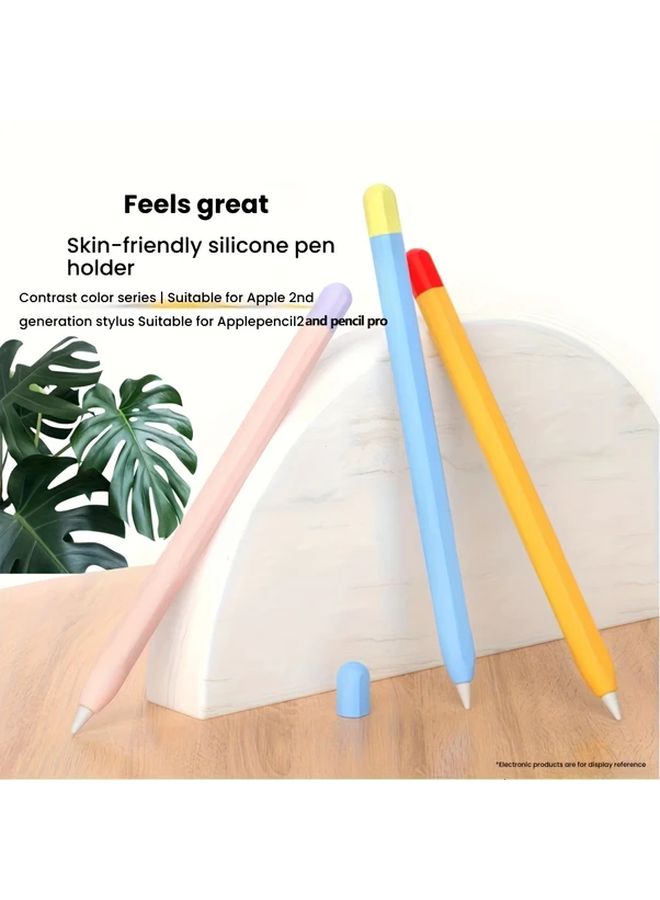 Green Silicone Case for Apple Pencil 2nd with Color Changing Tips - Image 1