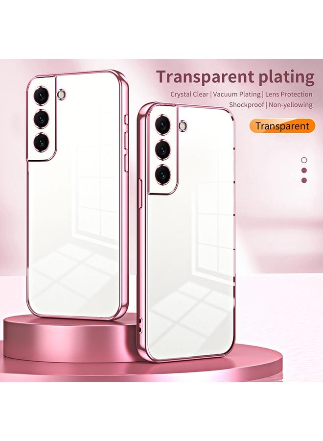 اس-توب جراب لهاتف Samsung Galaxy S22 5G، جراب هاتف شفاف مطلي بفتحة دقيقة - Image 2