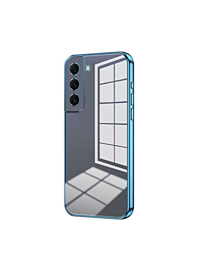 اس-توب جراب لهاتف Samsung Galaxy S22 5G، جراب هاتف شفاف مطلي بفتحة دقيقة - Image 1