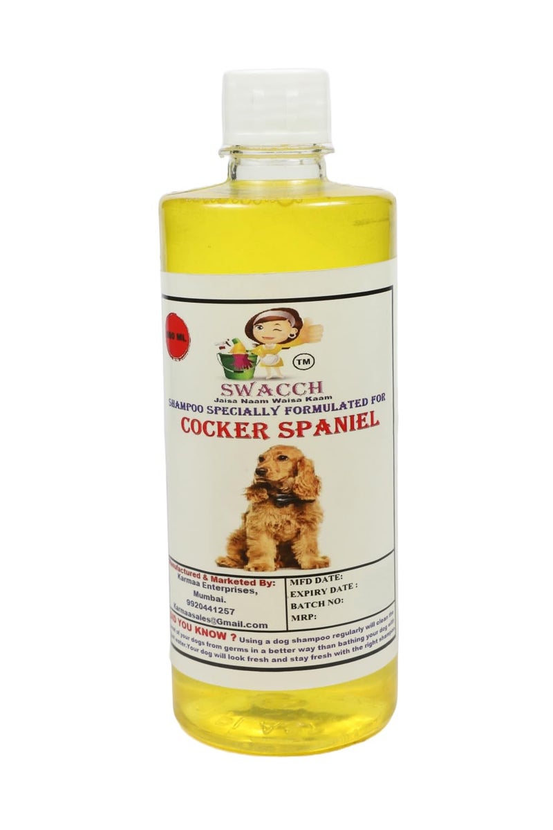swacch Shampoo | Puppy Safe Shampoo | PH Balanced | Ditch to Itch for Cocker Spaniel Dog Shampoo 500ml (Lemon) + Spike Ball Chew Toy Combo Pack - Image 2