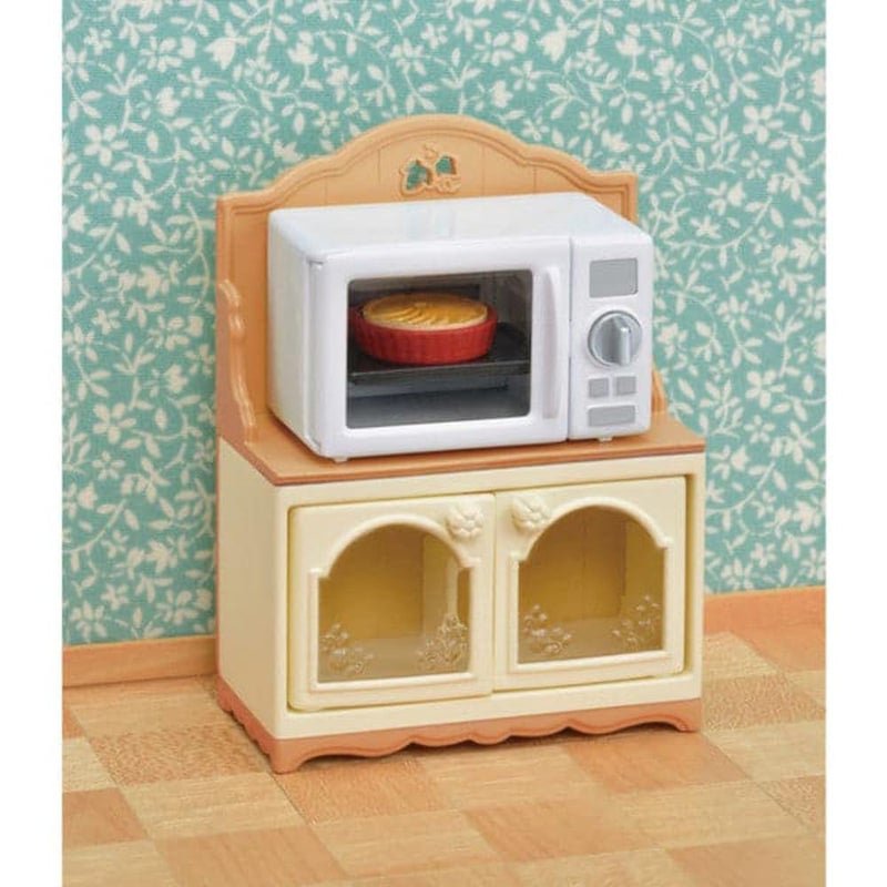 Calico Critters, Doll House Furniture and DÃ©cor, Microwave Cabinet - Image 3