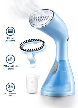 1500W Powerful Garment Steamer – Handheld Clothes Steamer for Wrinkle-Free Fabrics, Quick 25s Heat-Up 300ml Tank, Lightweight & Efficient – Ideal for Home & Travel - pzsku/Z459A90E4712A7076FE9AZ/45/1745379369/680062d1-da32-48d4-9445-a03ab3d6eb4d