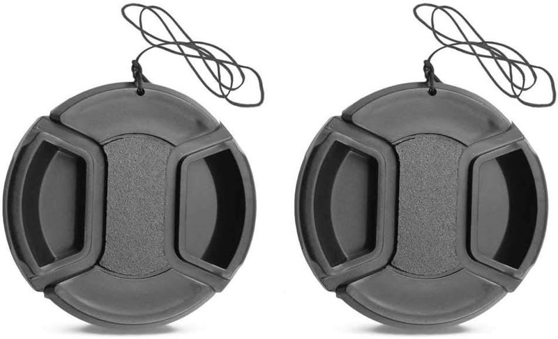 YRTIYO Z50 Lens Cap for Nikon Z50 w/NIKKOR Z DX 16-50mm, for Panasonic Lumix G9 G7 w/Lumix G Vario 14-42mm w/Vario PZ 45-175mm Lens (2 Packs) - Image 1