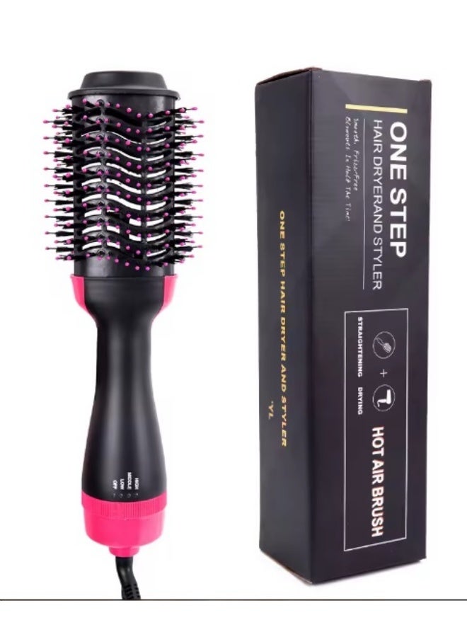 One Step 2 in 1  Hot Air Comb Hot Air Dryer Brush Styler & Volumizer Hair Straightener Curler Dry & Wet Use Hair Brush - Image 4