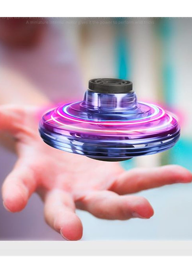 Glowing and rotatable mini fingertip interactive decompression flying top toy  - Image 2