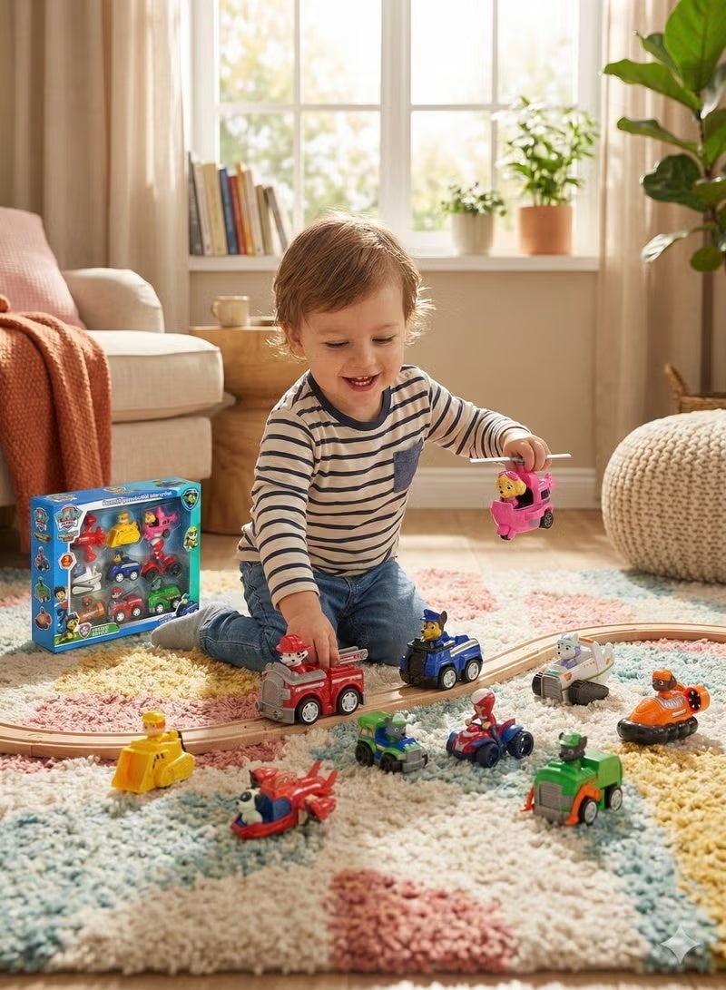 Paw Patrol Toys 9-Piece Durable Sturdy, Portable Paw Patrol Figures Toy Set For Children 7.5x5x5.5cm - Image 3