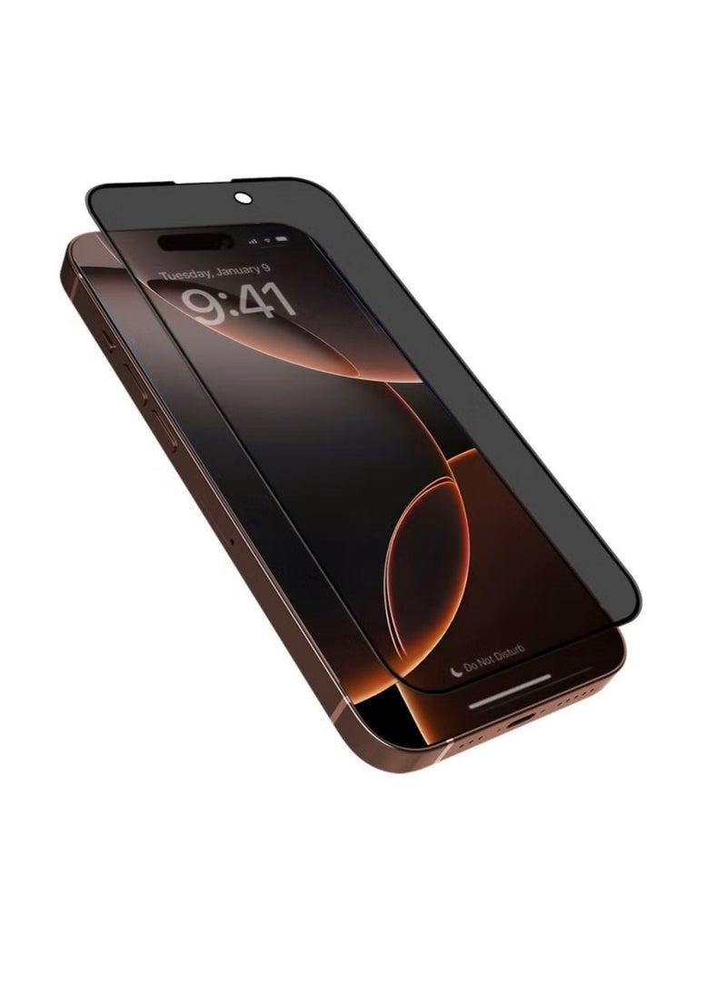 Original Tempered Dustproof Privacy Glass Screen Protector Compatible For iPhone 16 Pro Max  - Image 1