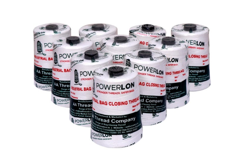 Polyster Bag Closer Thread for Revo, Lpi & Other Brands Machines (White, 10)