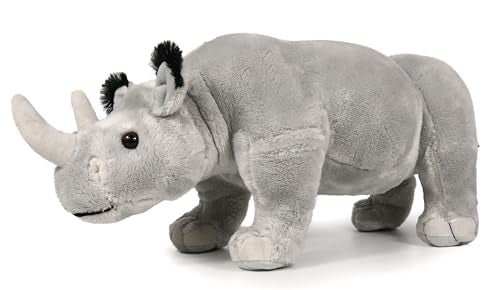 Ice King Bear Wild Animal Stuffed Animals Zoo Family Plush Toy Grey Rhinoceros 14 Inches - Image 1
