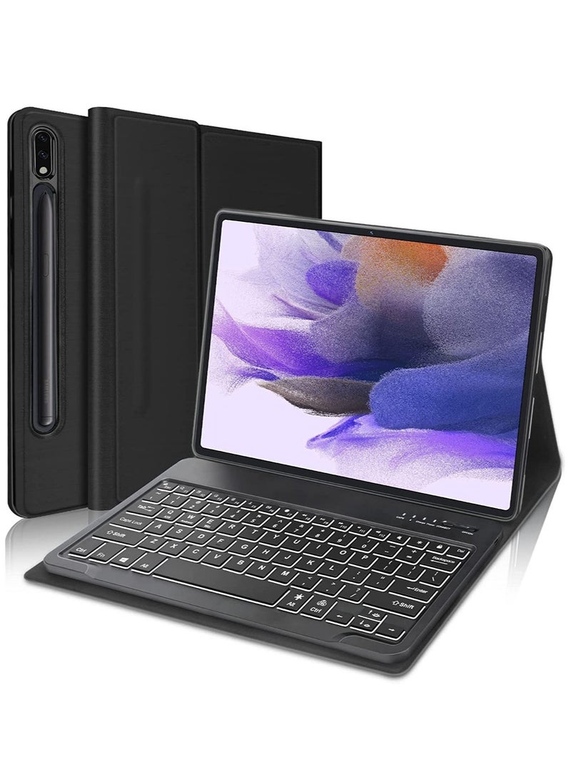 ELTRAZONE Samsung Galaxy Tab S7 FE Backlit Keyboard Case 12.4 inch 2021 - Image 1