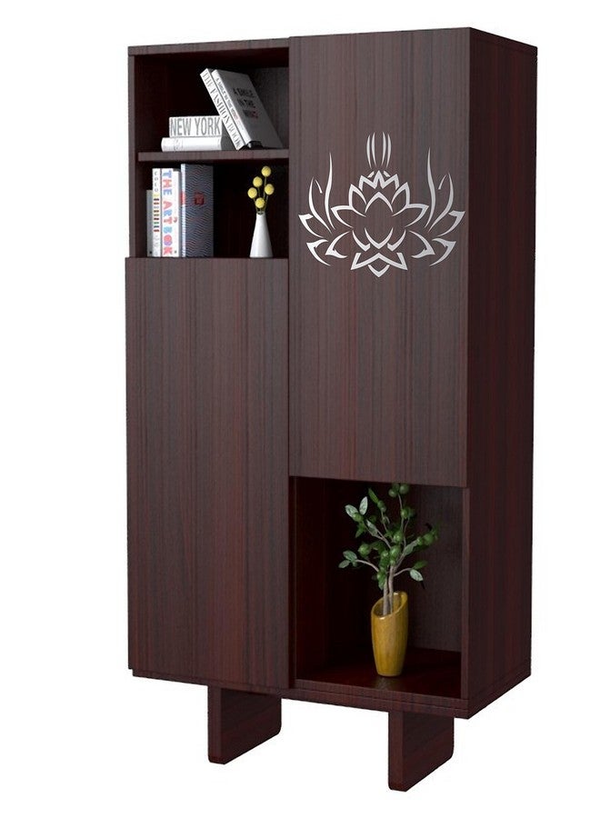 ملصق جداري بتصميم زهرة اللوتس القبلية من WallDesign، لون فضي (صغير) - ارتفاع 8 بوصات × عرض 10 بوصات