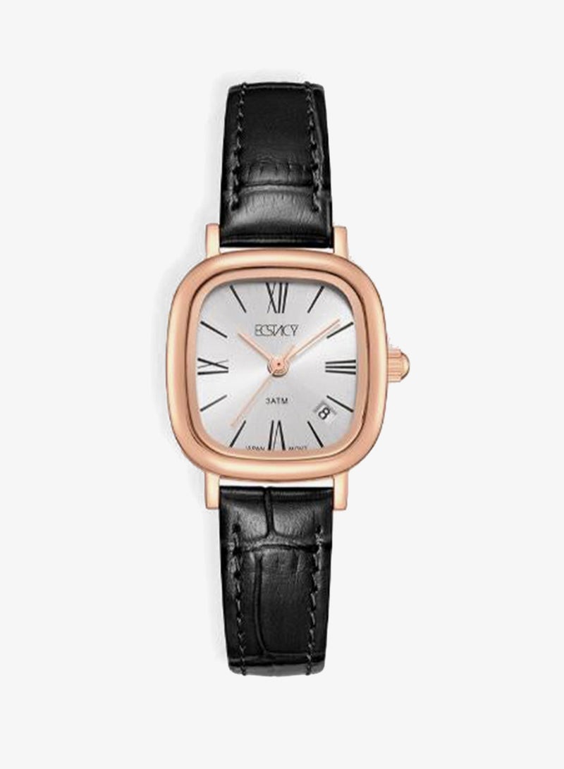 ECSTACY Women's Genuine leather Analog Watch E25510-RLBW - 23 mm - Image 4