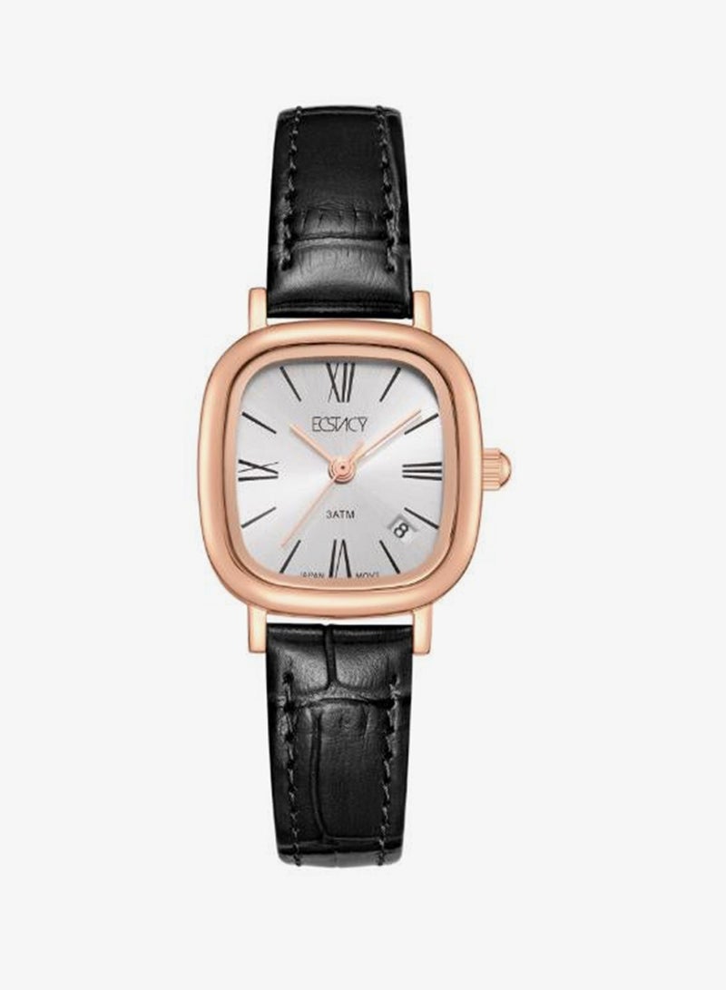 ECSTACY Women's Genuine leather Analog Watch E25510-RLBW - 23 mm - Image 1