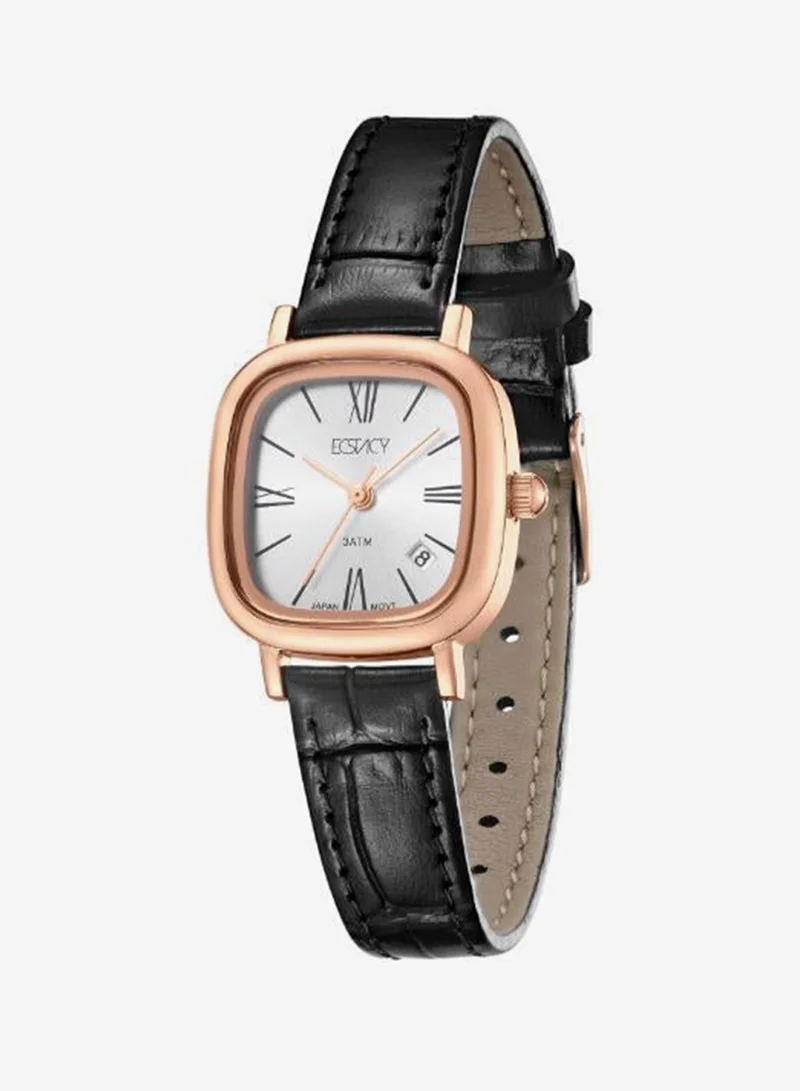 Ecstacy White Women's Genuine leather Analog Watch E25510-RLBW - 23 mm for Women | Best Price UAE