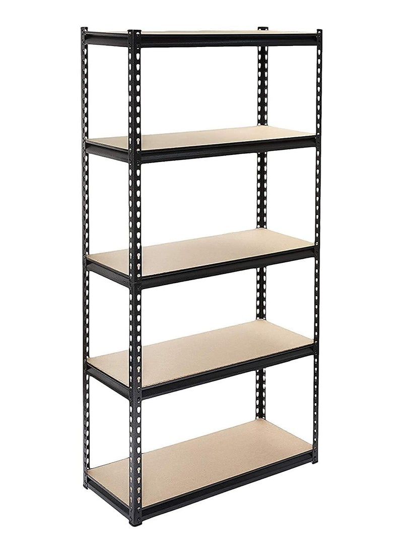DubaiGallery 5 Tier Laminated Heavy Duty Garage Storage Adjustable Wide Size Metal Shelving Unit Utility Rack Shelves Organization Multipurpose Shelf  - Image 4