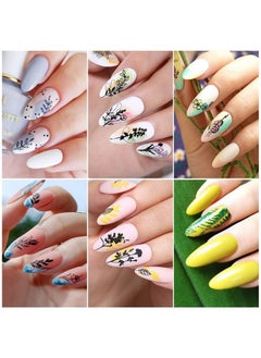 Born Pretty Stamping Temeplates Nail Art Stamping Plates Flower Leaves Theme Nail Image Plates Nail Manicuring Diy Printing Tools 4Pcs  - Image 5