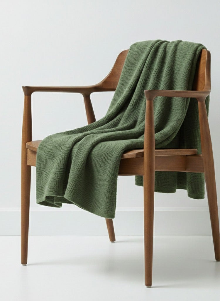 Nile Weave Elegant Egyptian Cotton Leno Throw Blanket – ultra-soft, lightweight, and beautifully crafted. Enjoy luxurious comfort, breathable warmth, and timeless sophistication in any room. - Image 1