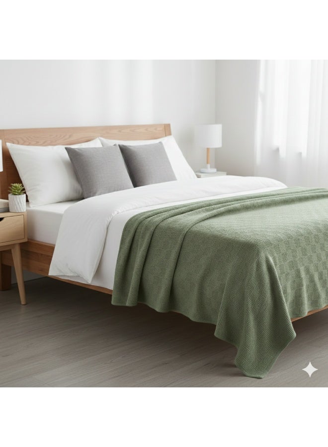 Nile Weave Elegant Egyptian Cotton Leno Throw Blanket – ultra-soft, lightweight, and beautifully crafted. Enjoy luxurious comfort, breathable warmth, and timeless sophistication in any room. - Image 4