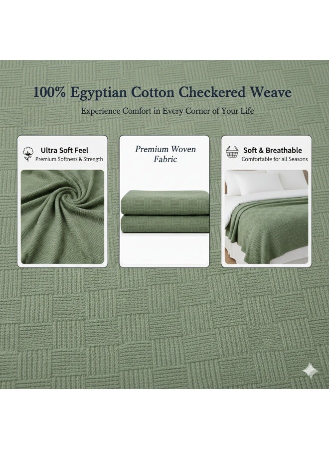 Nile Weave Elegant Egyptian Cotton Leno Throw Blanket – ultra-soft, lightweight, and beautifully crafted. Enjoy luxurious comfort, breathable warmth, and timeless sophistication in any room. - Image 5