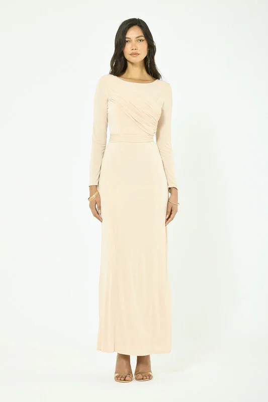 Iyra Soft Twist Bodice Maxi Dress
