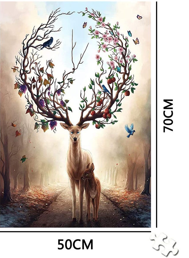 1000-Piece Deer Jigsaw Puzzle Board game - Image 2