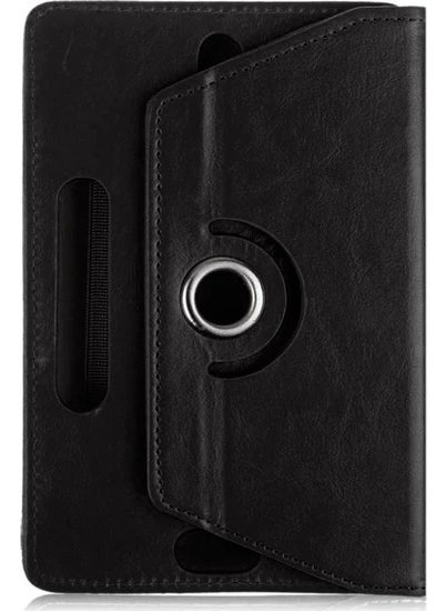 TahTicMer - Lenovo Tab 3 10 TB3-X70F Tablet Case Leather Stand Rotating Universal 10.1" Black - Image 1