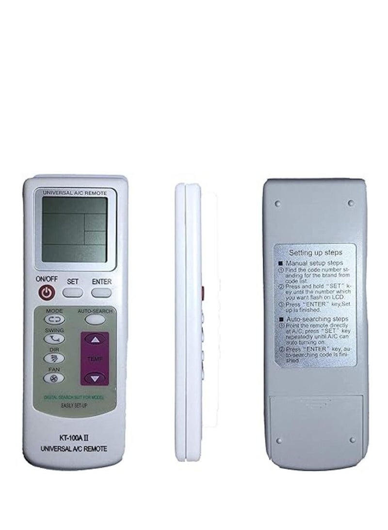 Kt-109II Multi-Colorful Universal A/C Remote Control for Air Conditioner, User Friendly AC Air Conditioning/Conditioner Remote Control Compatible - Image 2