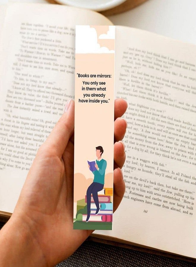 CVANU Motivational Theme Printed Bookmarks for Books_Set of 60 (15.2 x 3.8cm)_c10 - Image 1