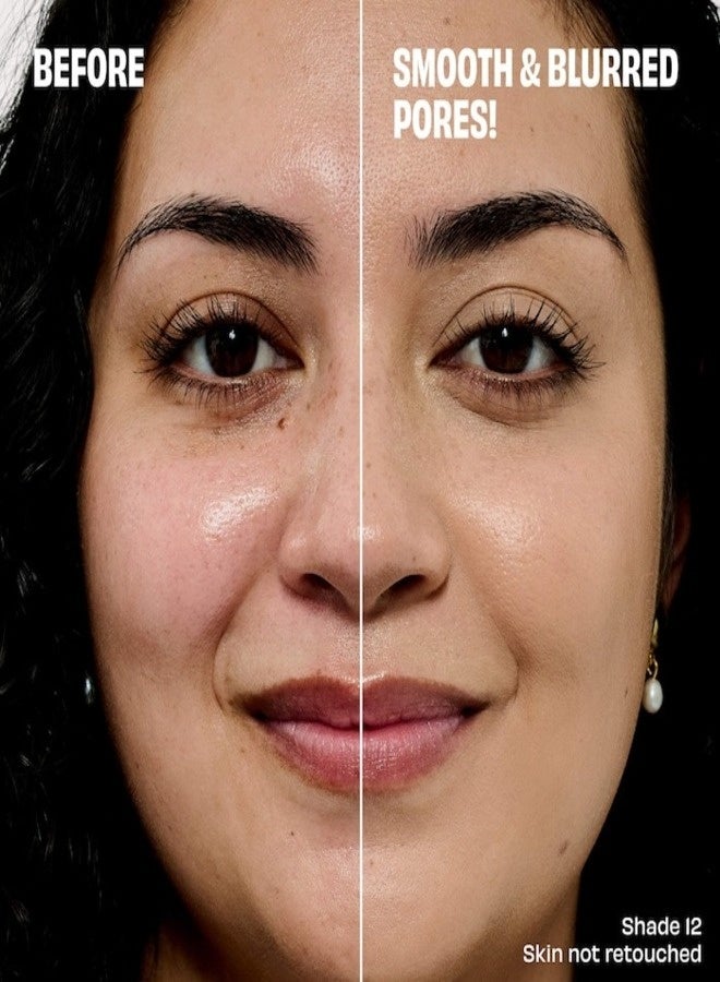 بينيفت كريم أساس ذا بورفيشنال من بينيفت كوزماتيكس لتنعيم وإخفاء العيوب مع النياسيناميد، 30 مل - درجة اللون 12N ميجور - لون خوخي محايد فاتح إلى متوسط، خفيف الوزن، يقلل من حجم المسام، كريم أساس يدوم طويلًا - Image 2