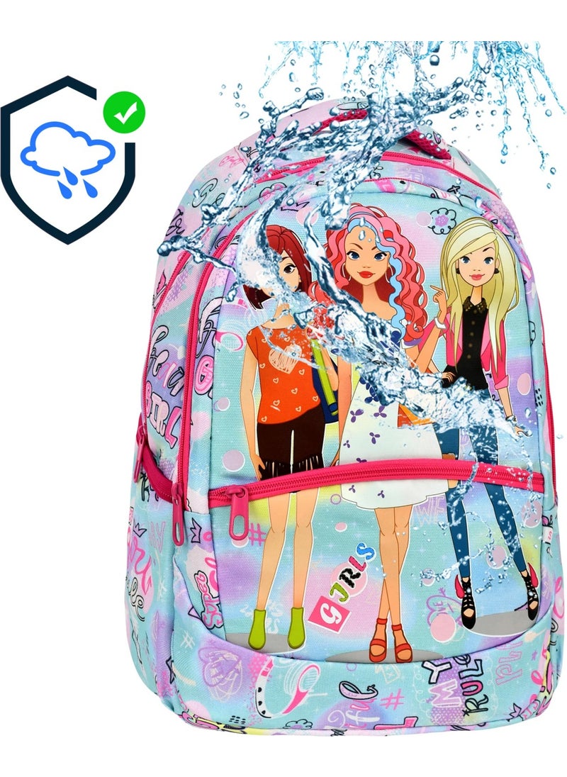 Çantaland 3-Pack Primary School Colorful Patterned, Girls School Bag with Lunch Box and Pencil Case  - Image 5