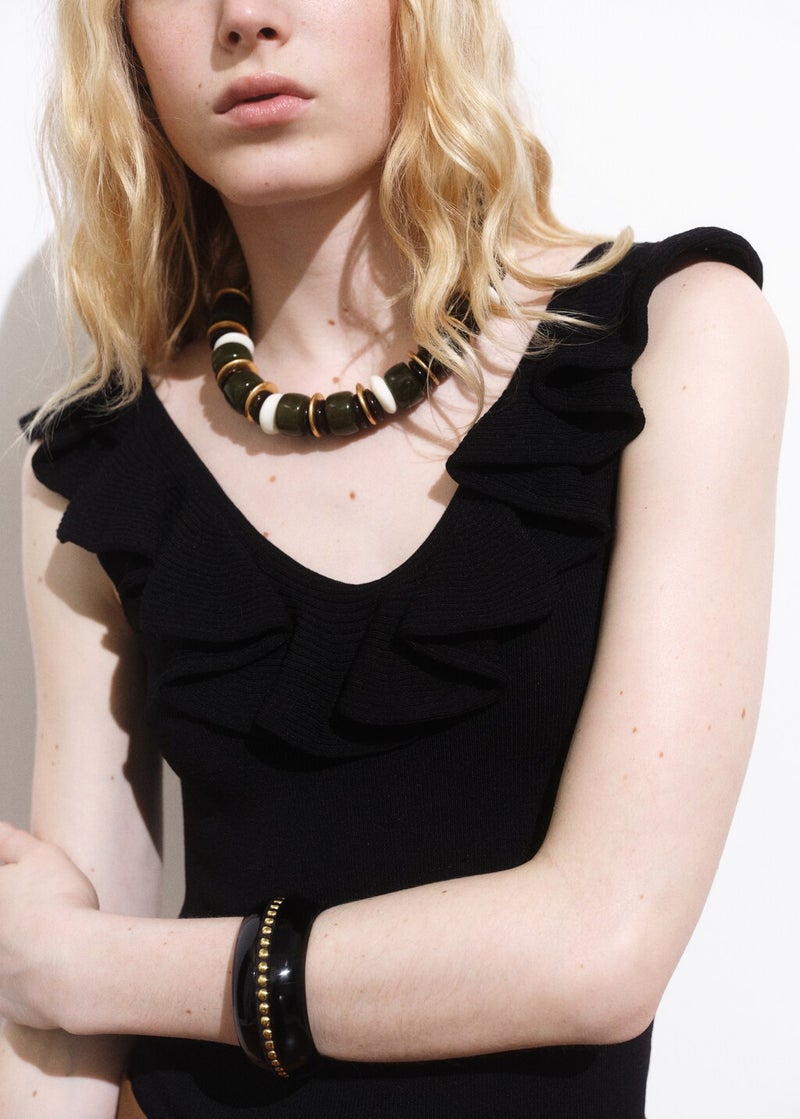 MANGO Ruffle Knit Top  - Image 4