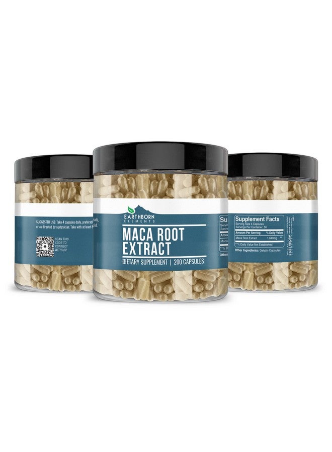 earthborn elements مستخلص جذر الماكا من إيرث بورن إليمنتس 200 كبسولة، نقي وغير مخفف، بدون إضافات - Image 2