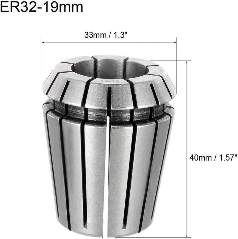 MECRAAF ® ER32 High Precision Spring Collet for CNC Workholding Engraving Collets Machine and Milling Lathe Chuck Tool (Pack of 1) (ER 32,19-18 mm) - Image 2