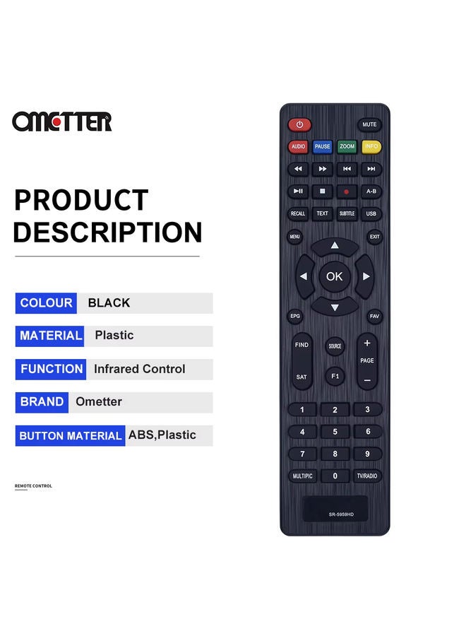OMETTER جديد مناسب لجهاز التحكم عن بعد STARSAT 200hd Extreme 4k SR-5959HD