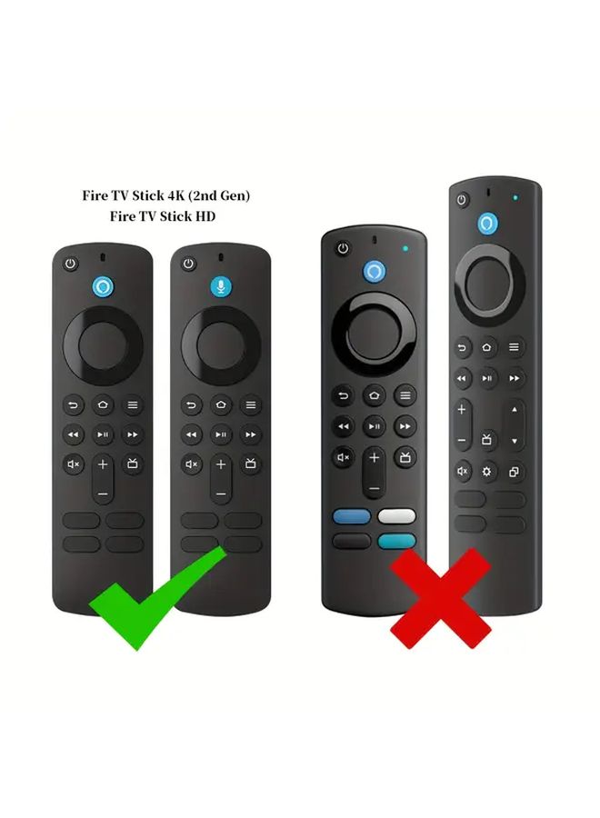 غلاف سيليكون أحمر لجهاز التحكم عن بعد Fire TV Stick 4K، غطاء حماية متين - Image 3