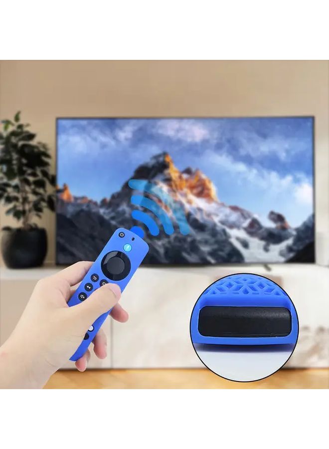 غلاف سيليكون أحمر لجهاز التحكم عن بعد Fire TV Stick 4K، غطاء حماية متين - Image 5