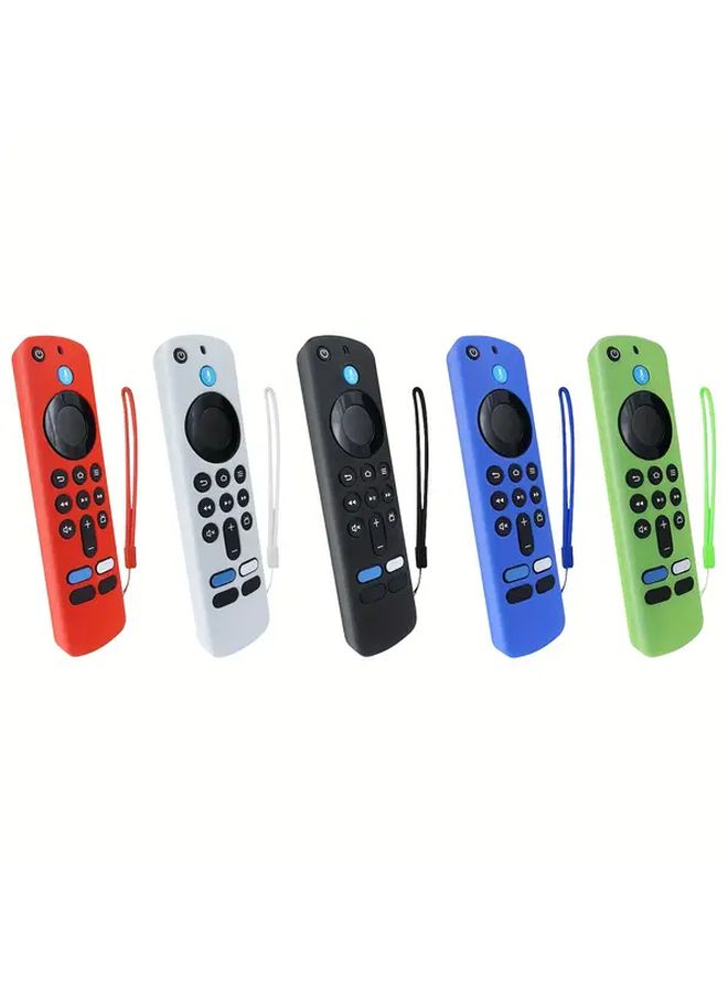 غلاف سيليكون أحمر لجهاز التحكم عن بعد Fire TV Stick 4K، غطاء حماية متين - Image 1