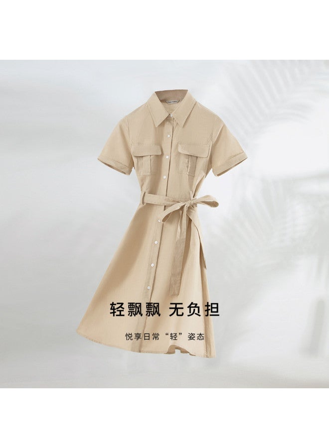 Hush Puppies Summer Simple Commuting Breathable Shirt Dress - Image 5