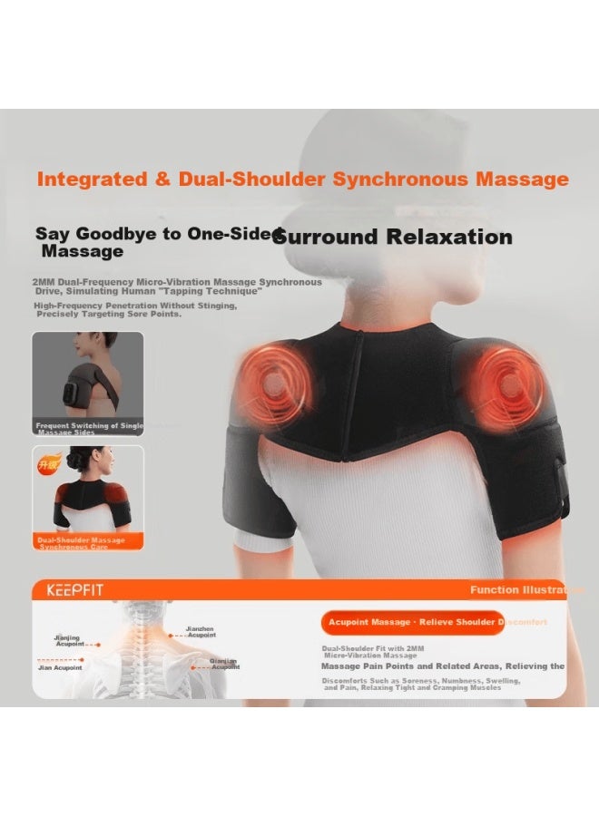 Keepfit Kepufei Shoulder Heat Therapy Moxibustion Massager For Shoulder And Neck, Electric Heating Shoulder Wrap, Warm Shoulder Support, Injury Recovery, Gift For Elders, Mother's Day, Women, Birthday - Image 2