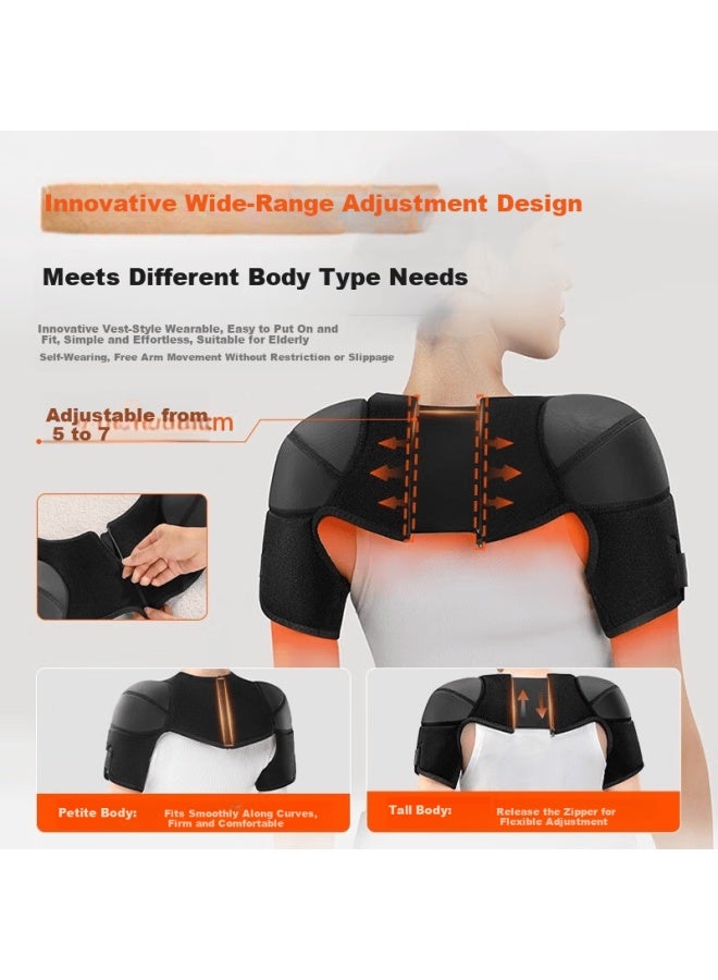 Keepfit Kepufei Shoulder Heat Therapy Moxibustion Massager For Shoulder And Neck, Electric Heating Shoulder Wrap, Warm Shoulder Support, Injury Recovery, Gift For Elders, Mother's Day, Women, Birthday - Image 3