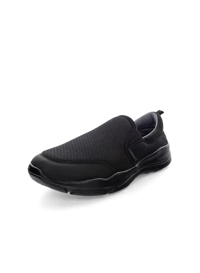 لامبرجاك Lumberjack Agatha Black Men’s Slip-On Shoes – Lightweight Breathable Casual Comfort Walking Sneakers